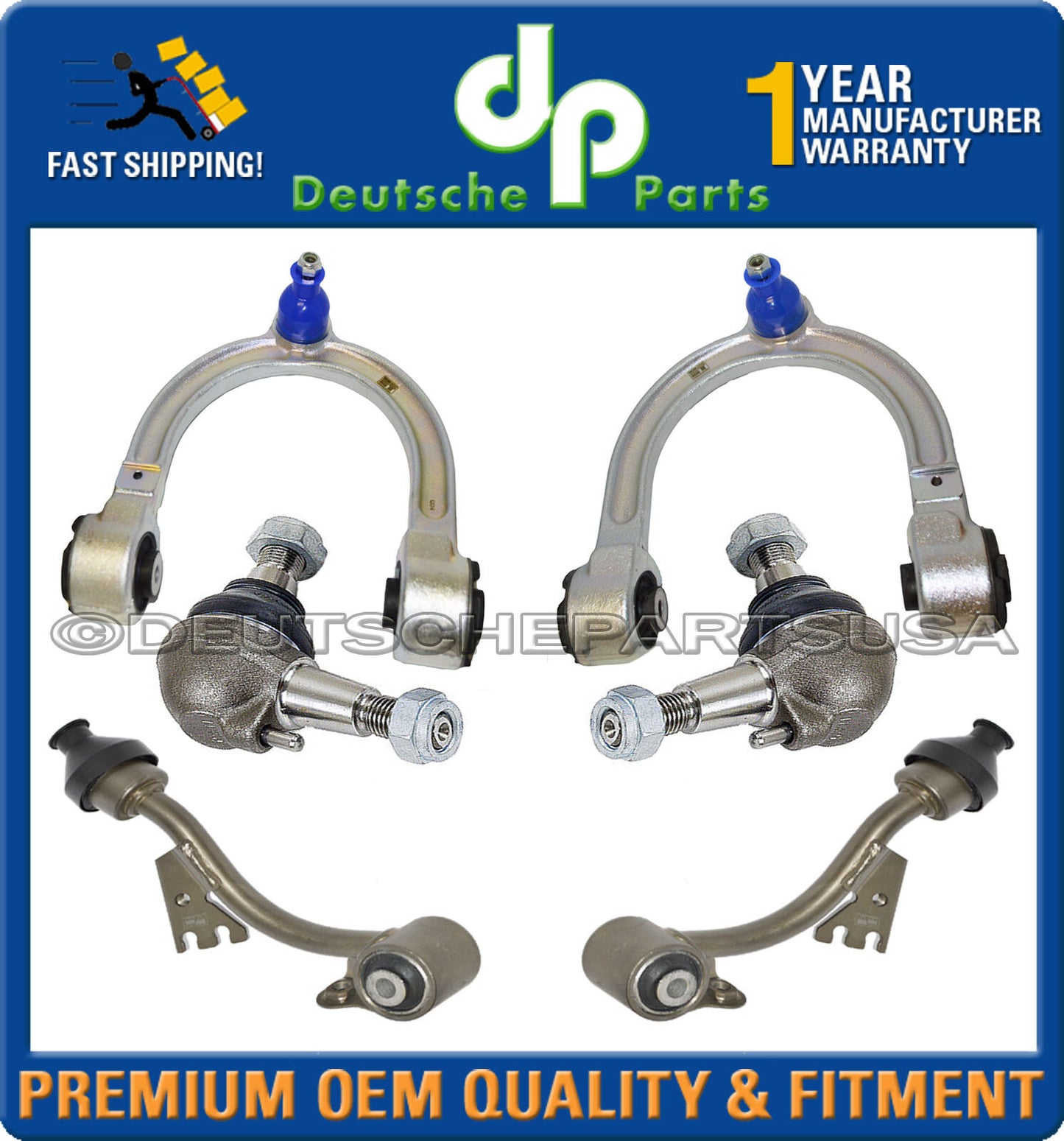 Mercedes W211 E500 Control Arm Ball Joints Sway Bar Tie Rod Suspension Kit 13