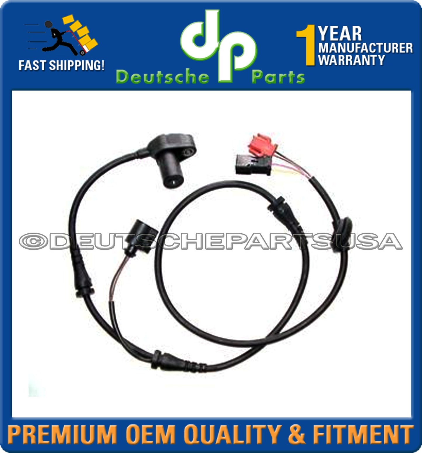 AUDI A6 QUATTRO S4 S6  A6 FRONT WHEEL ABS SPEED SENSOR 2000-2002
