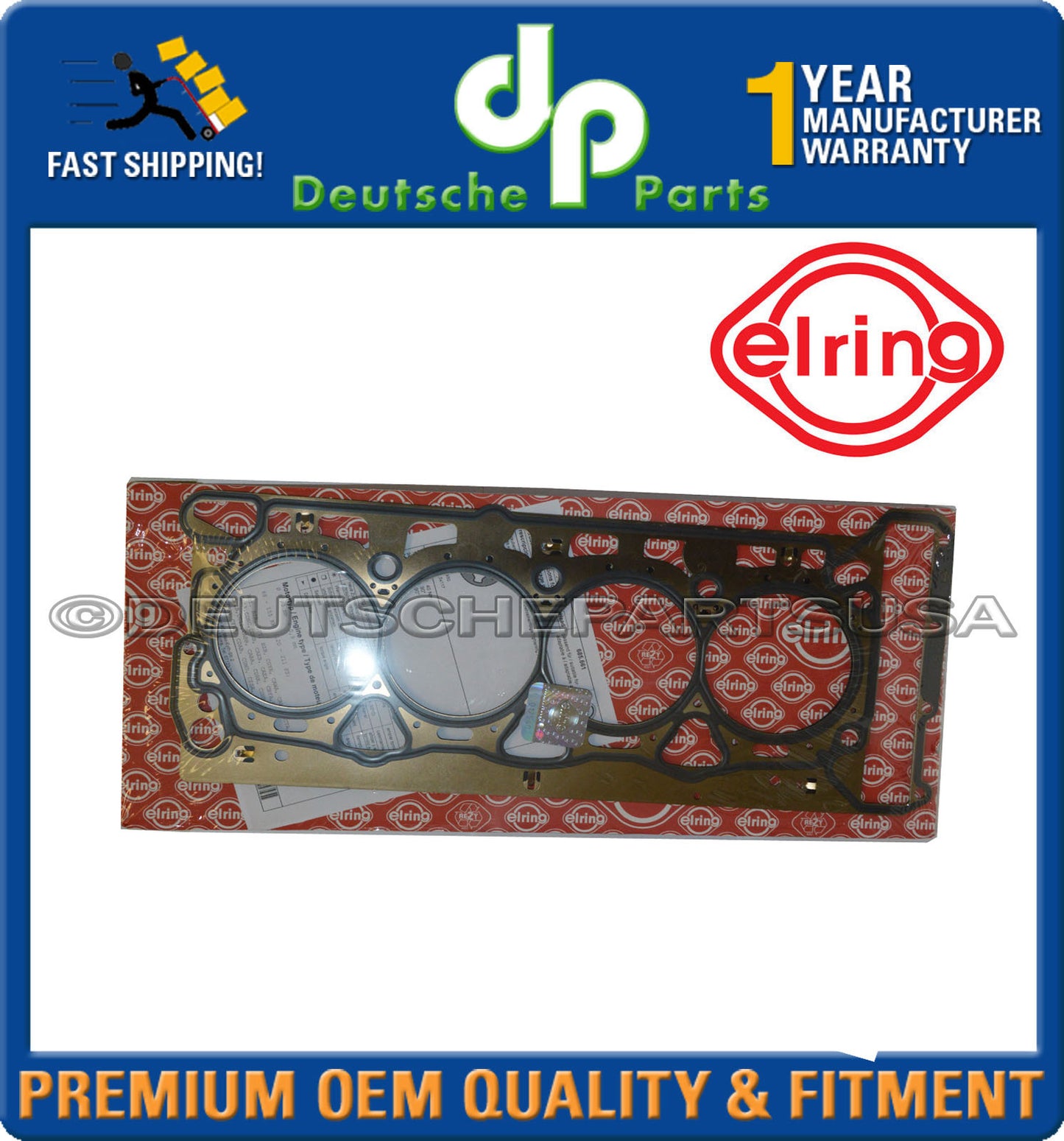 Audi A3 A4 Q5 A5 TT VW JETTA 2.0 Cylinder Head Gasket 06H 103 383AD Elring