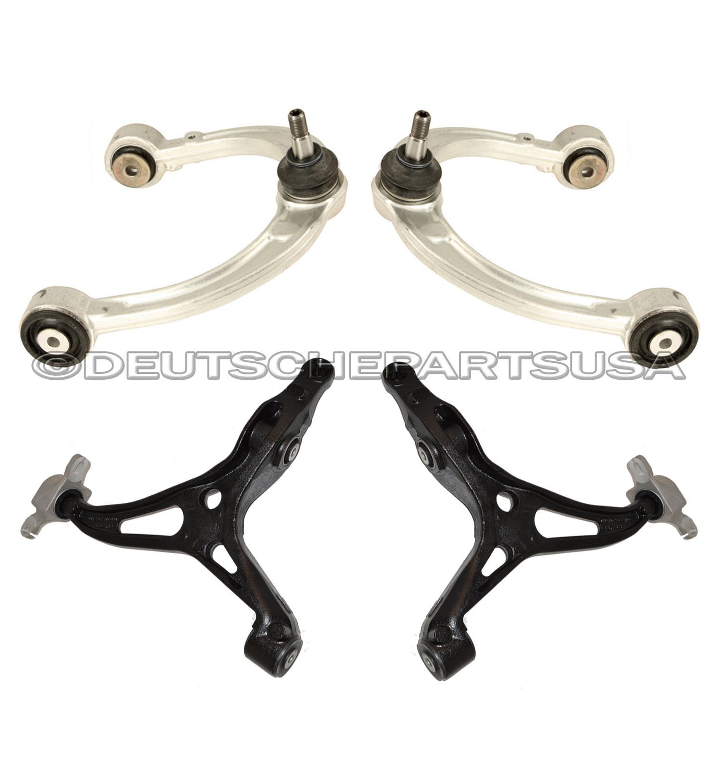 Mercedes W164 ML GL UPPER LOWER Control Arms Ball JointS Bushings SUSPENSION Kit