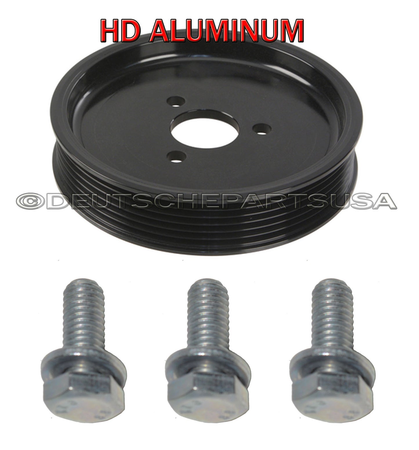 Power Steering Pump ALUMINUM Pulley & BOLTS for BMW E46 E39 X5 325i 330i 323i