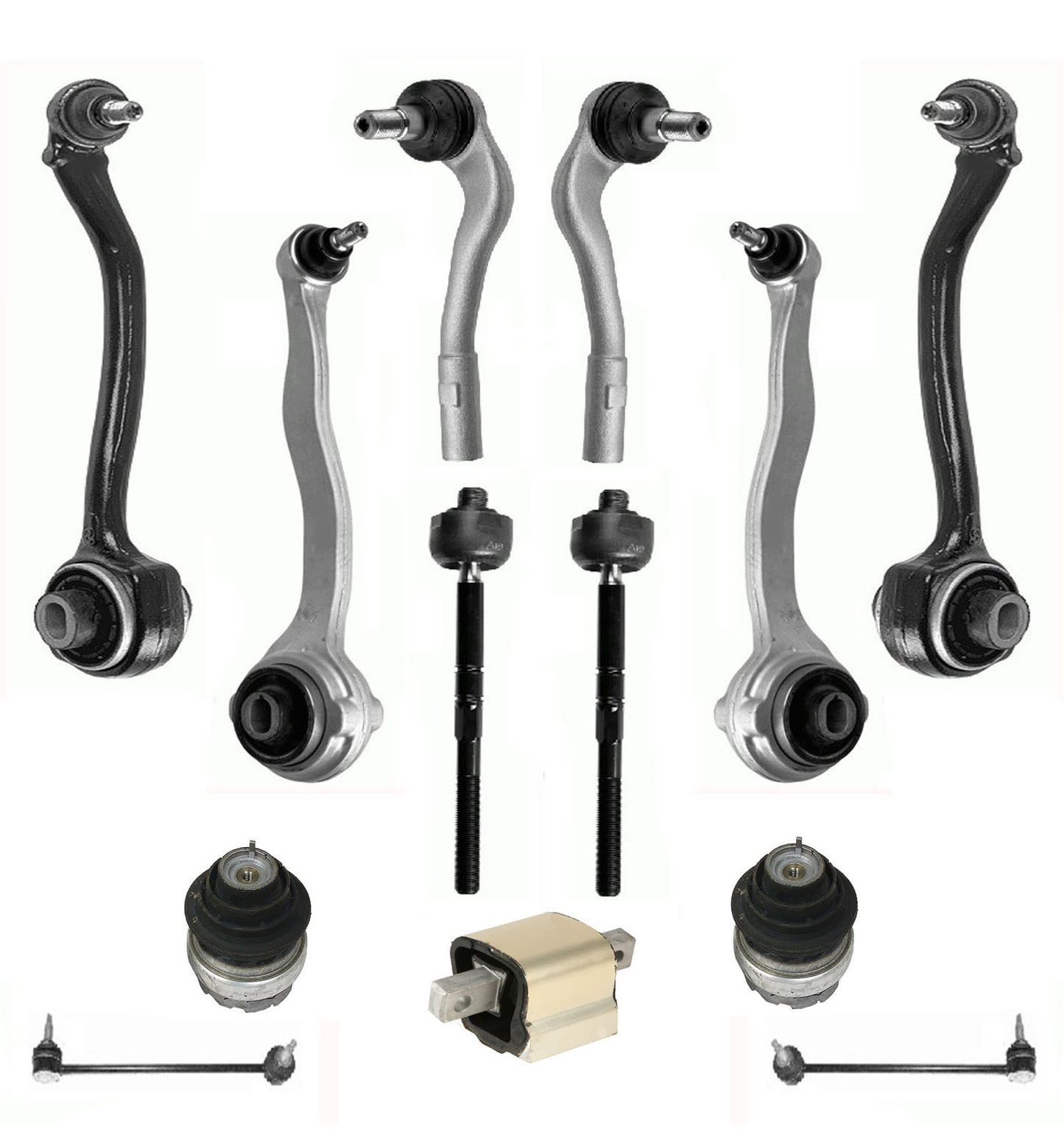 Mercedes W203 Front Control Arm Arms Ball Joints ENGINE MOUNTS SUSPENSION KIT 15
