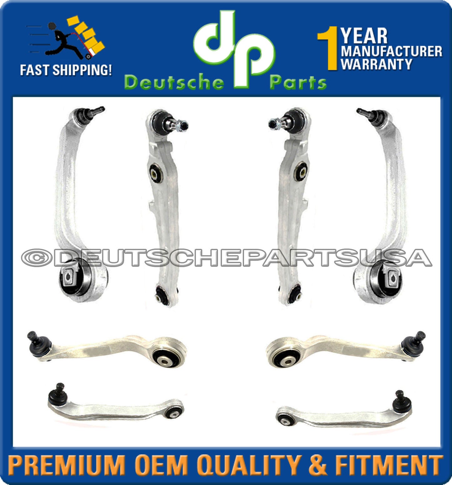 BENTLEY GT GTC UPPER LOWER CONTROL ARM ARMS BALL JOINT JOINTS SUSPENSION KIT 10