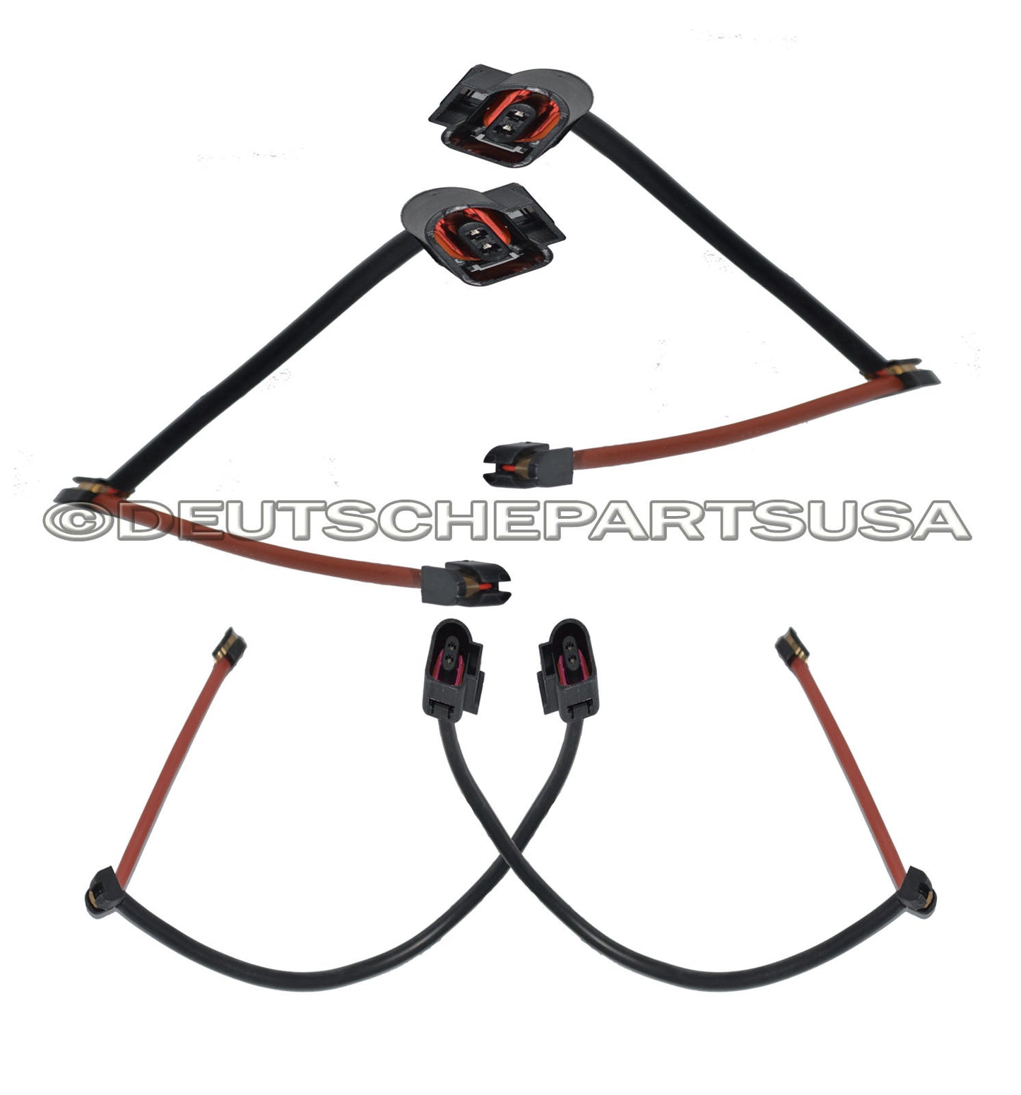 AUDI / VW Q7 Touareg FRONT + REAR Disc Brake Pad Wear Sensor 7L0907637C Set of 4