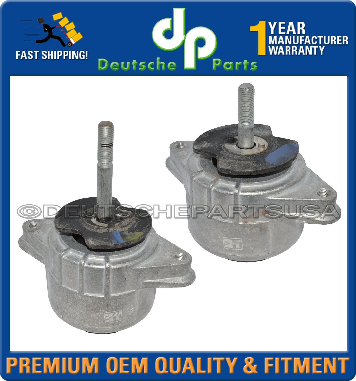 Porsche Panamera 4.8 Engine Motor Mount Transmission Mount Torque Damper Set 4