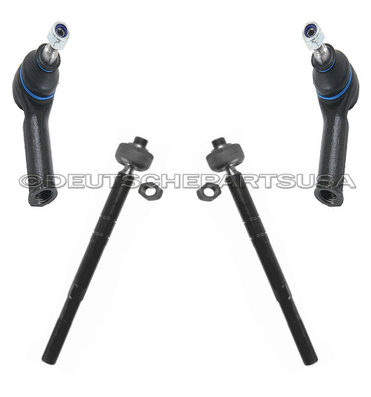 Front Tie Rod Rods INNER + OUTER LEFT + RIGHT for Jaguar X-Type C2S12013 SET 4