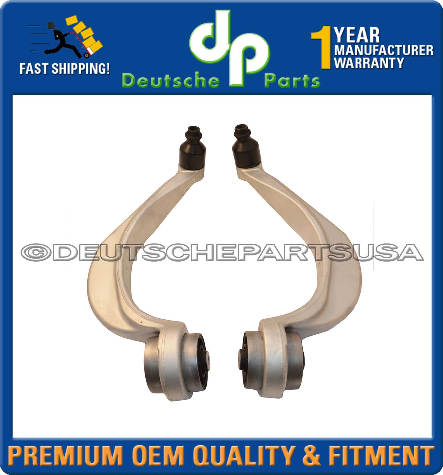 Audi A8 QUATTRO FRONT UPPER LOWER CONTROL ARM ARMS BALL JOINTS SUSPENSION KIT 10