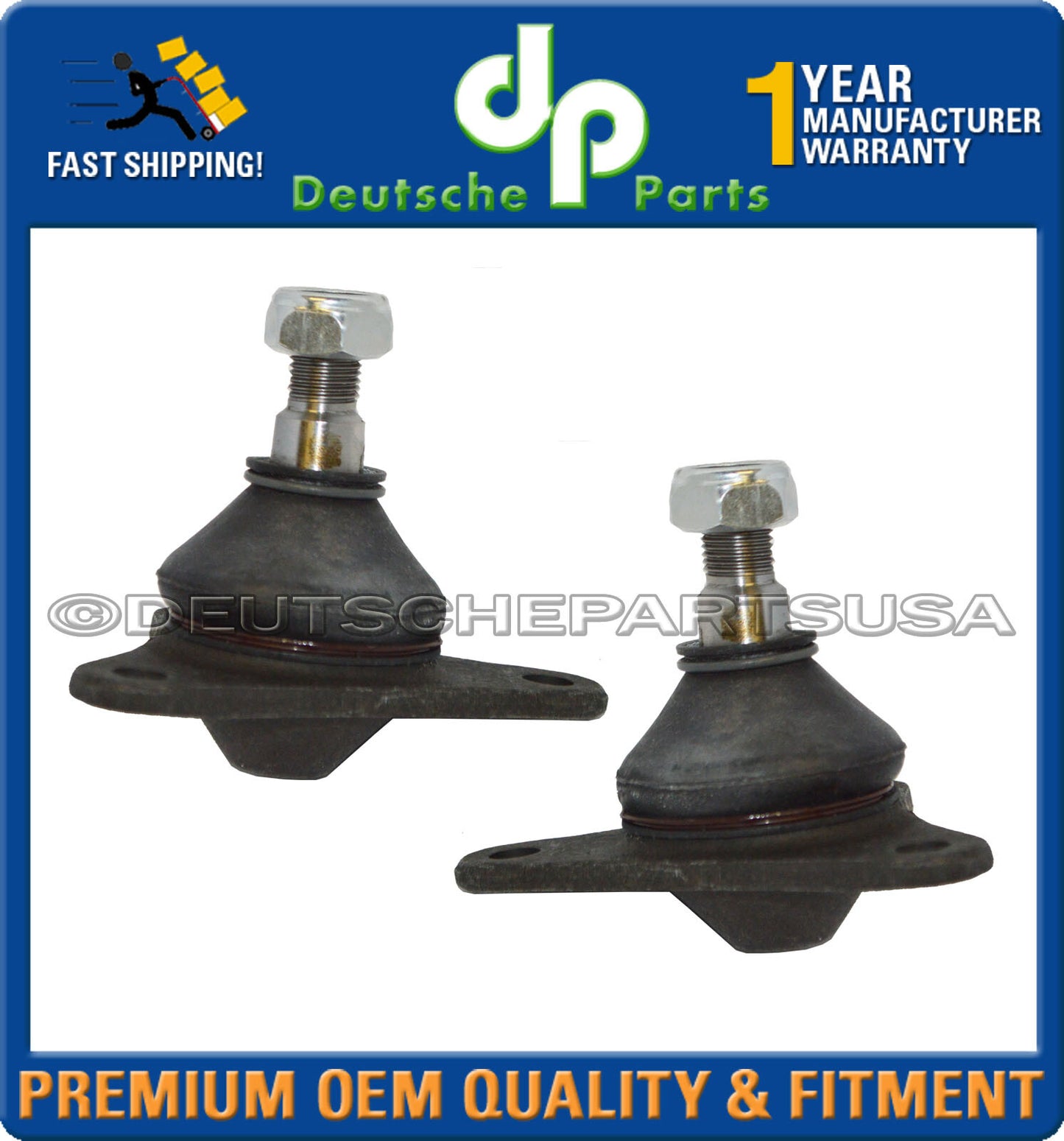 Mercedes R107 W114 W115 Front UPPER Suspension Ball Joints L+R 1153330827 Set 2