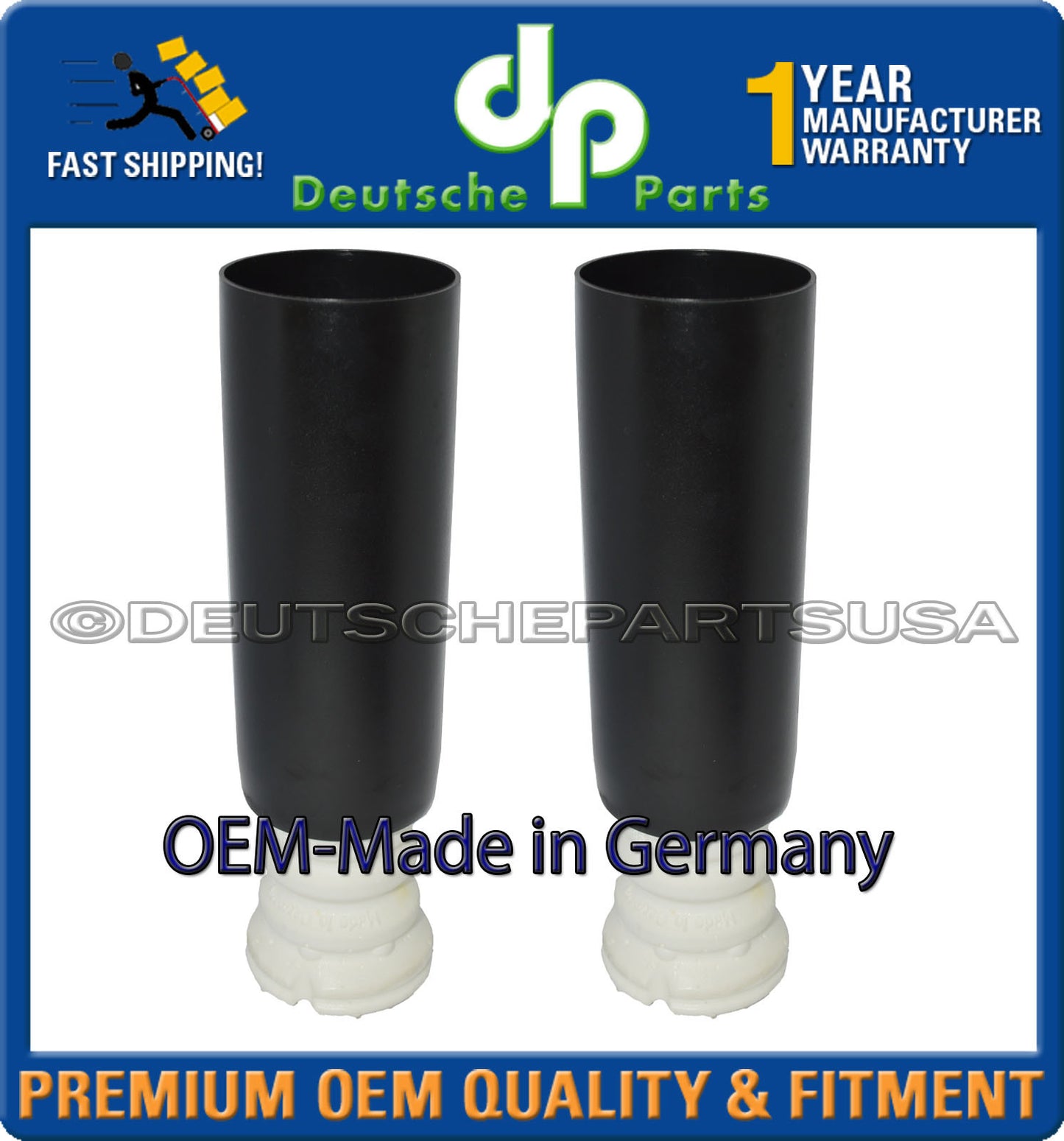 BMW E82 E88 E90 E92 Rear Shock Bumper LH + RH 33536767334 Made in Germany Set 2