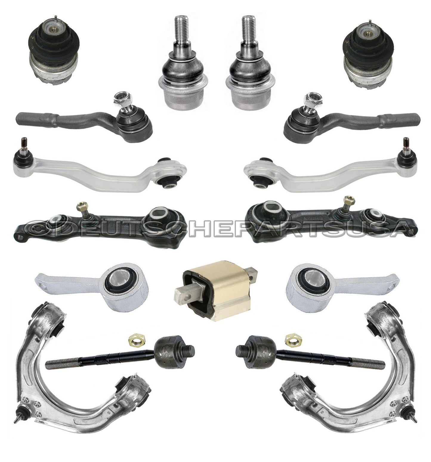 Mercedes W211 E320 CDI BLU Control Arms Ball Joints ENGINE MOUNTS SUSPENSION Kit