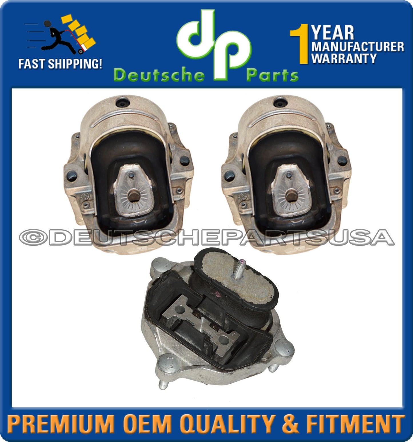 Audi A4 A5 QUATTRO 3.2 V6 AUTO HYDRO Engine Motor Transmission Mount Mounts Set