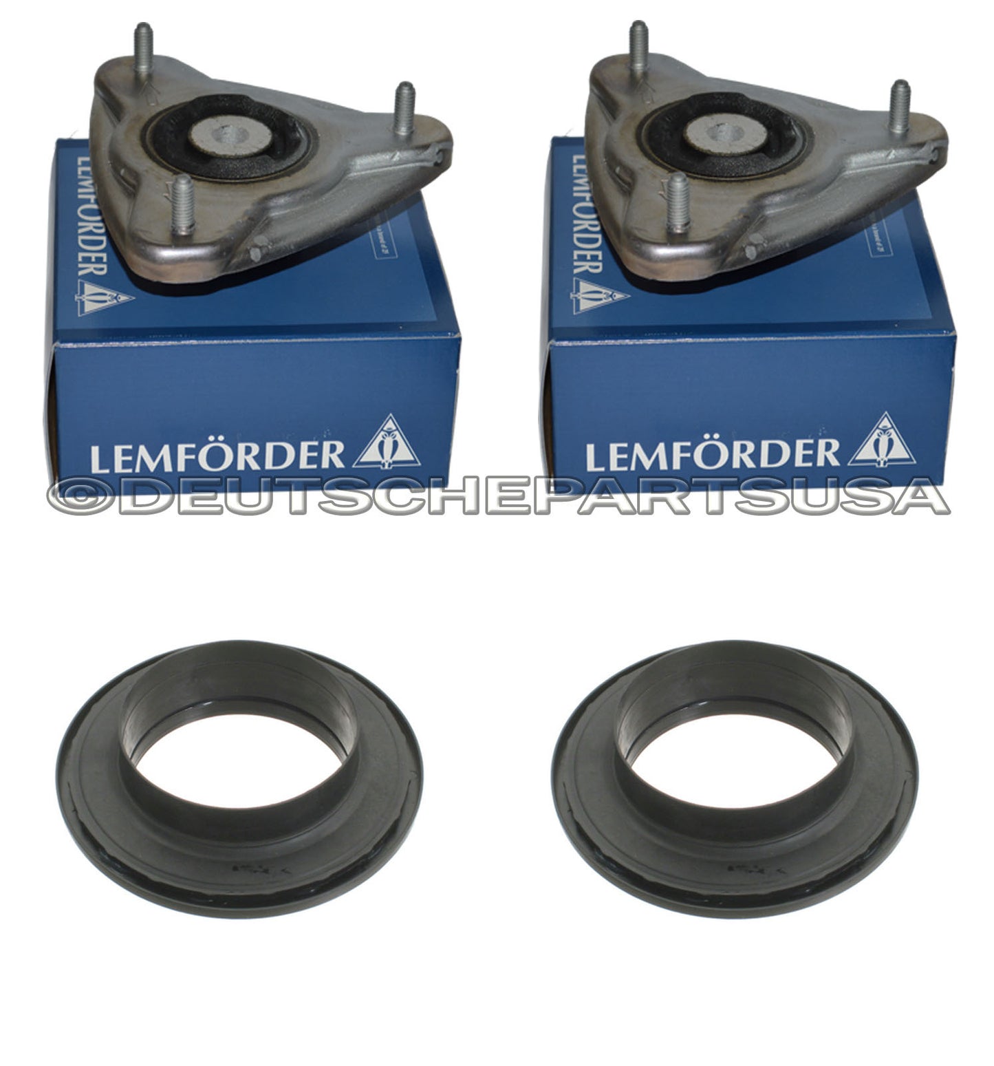 Porsche 911 996 986 987 Front Upper Strut Mounts + Bearings + Bump Stops Set 8
