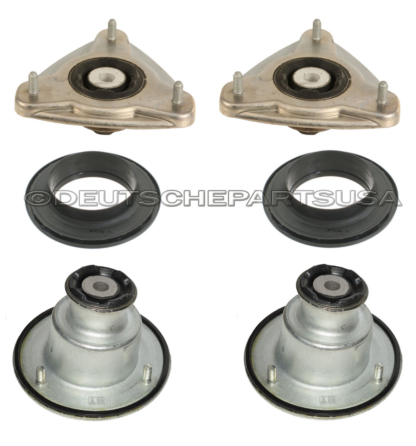 Porsche 986 987 Boxster Cayman Front + Rear Upper Strut Mount Mounts L + R SET 6