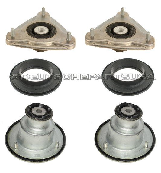 Porsche 986 987 Boxster Cayman Front + Rear Upper Strut Mount Mounts L + R SET 6