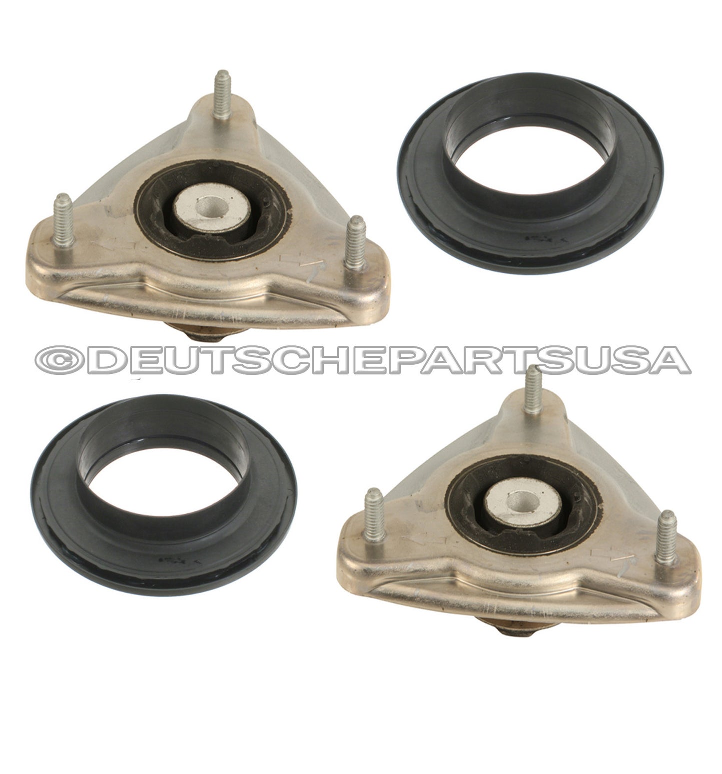 Porsche 911 996 986 987 Front Upper Strut Mounts + Bearings + Bump Stops Set 6