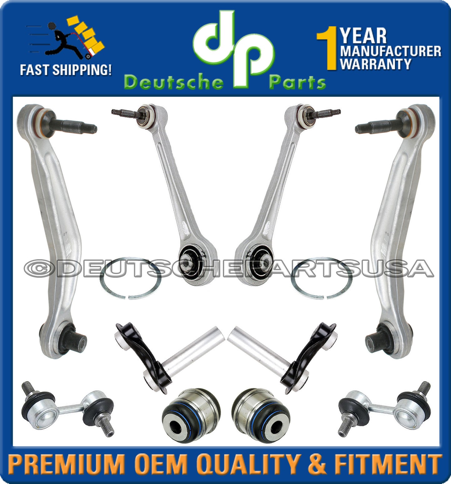 Rear Axle Control Arms Ball Joint Anti Roll Sway Bar Link Guide Rod for BMW E39