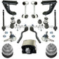 MERCEDES W210 V8 Front Control Arms Ball Joints Tie Rods Mounts SUSPENSION Kit