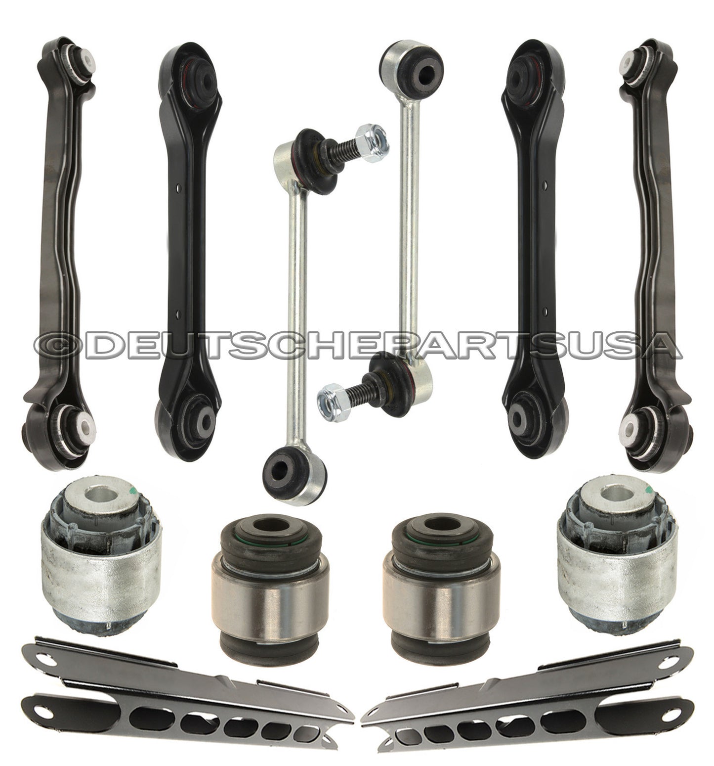 Rear Trailing Control Arms Track Rods Bump Stops for BMW E90 SUSPENSION KIT 16pc