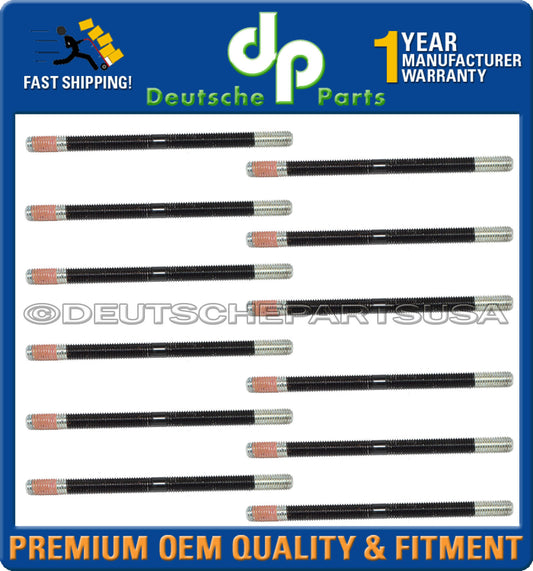 Porsche 911 930 Cylinder Head Stud Fully Threaded Type 99310117053 Set of 12