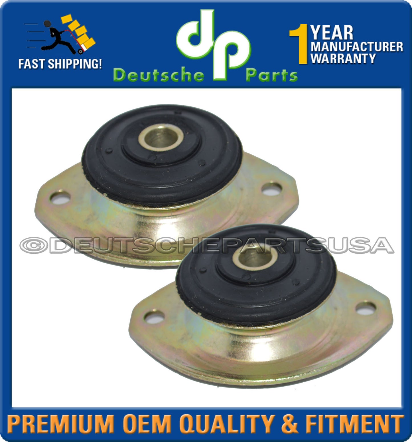 PORSCHE 911 930 912 HEAVY DUTY ENGINE MOTOR MOUNTS CLUB SPORT 91137504307 SET 2