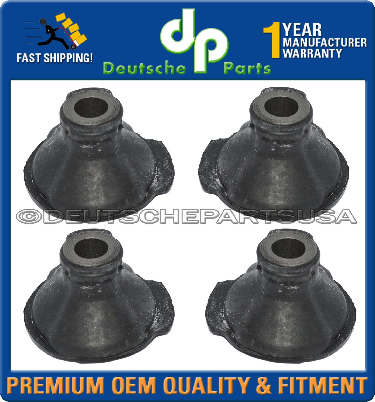MERCEDES W203 W211 W220 4MATIC Steering Rack Bushing 211 460 00 29 Set of 4