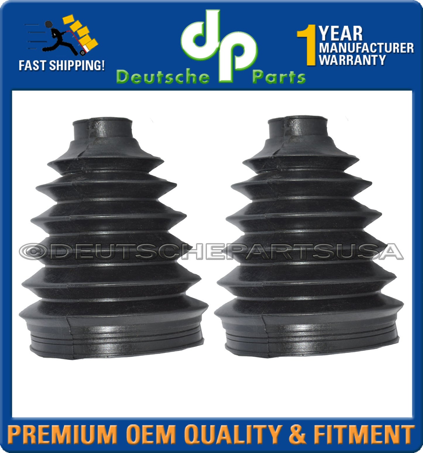 Saab 9-3 9-5 Front Outer CV Joint Boot LEFT + RIGHT 89 94 154 8994154 Set of 2