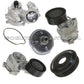 WATER PUMP ALUMINUM PULLEY BELT TENSIONERS FAN CLUTCH for BMW 7 E65 E66 SET 6