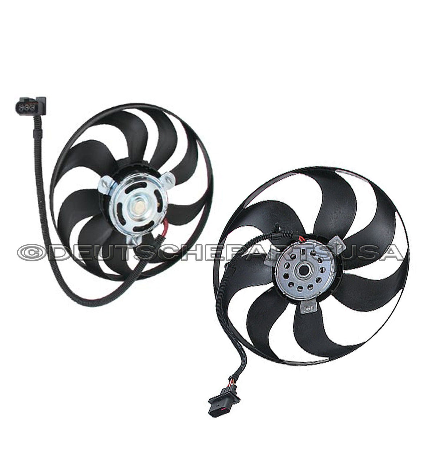 VOLKSWAGEN GOLF JETTA AUDI TT QUATTRO AUXILIARY FAN ASSEMBLY LEFT + RIGHT KIT