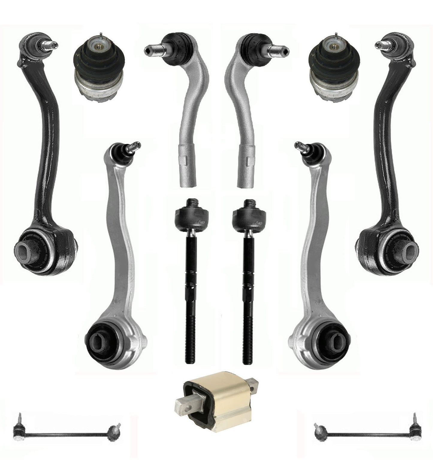 Mercedes W203 C Front Control Arms Ball Joints ENGINE MOUNTS SUSPENSION KIT 15