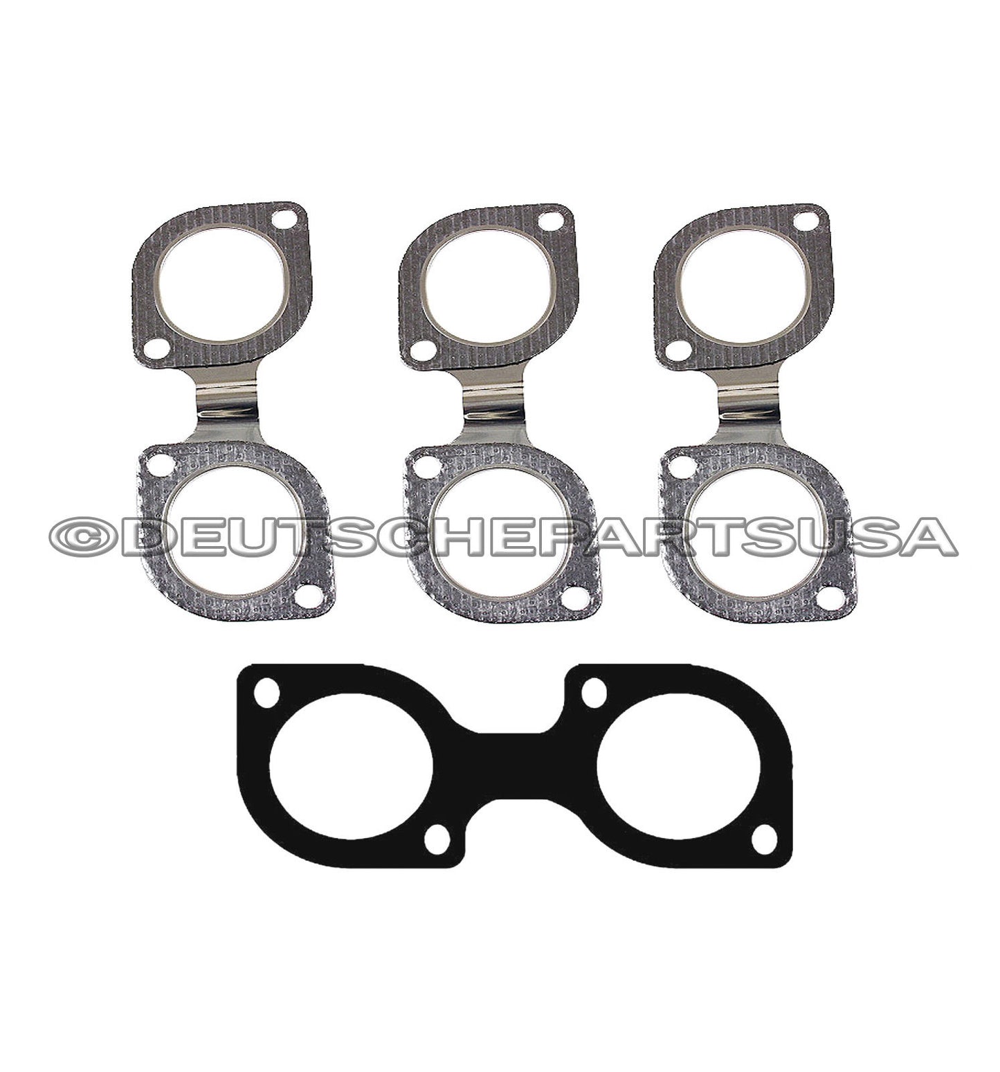 Exhaust Manifold Gasket SET 4 for BMW E32 E34 E38 X5 E60 E65 V8 740i 540i 740i