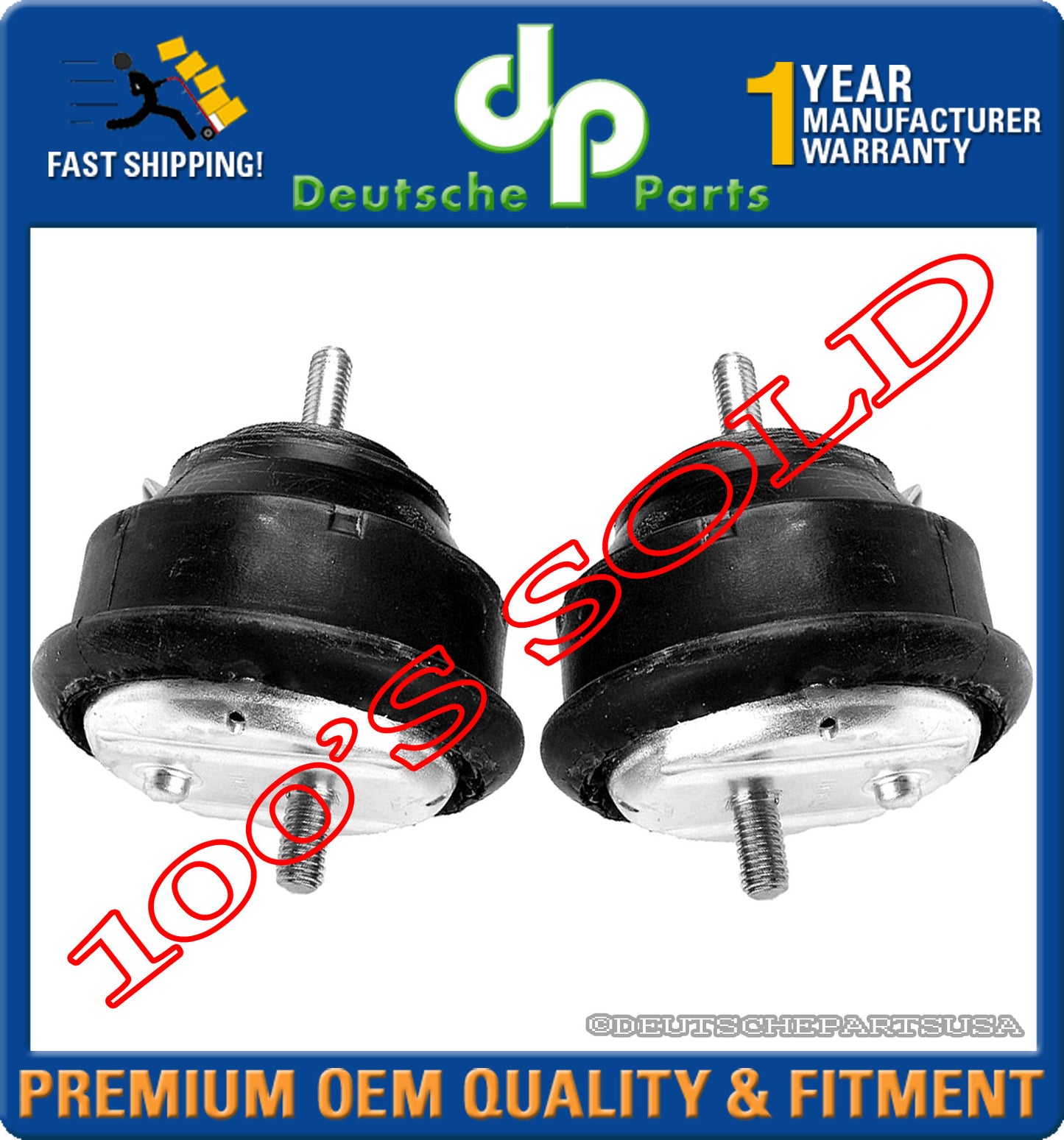 HYDRAULIC Engine Motor Mount Mounts for BMW E36 318 318is 11811141377 L+R SET 2