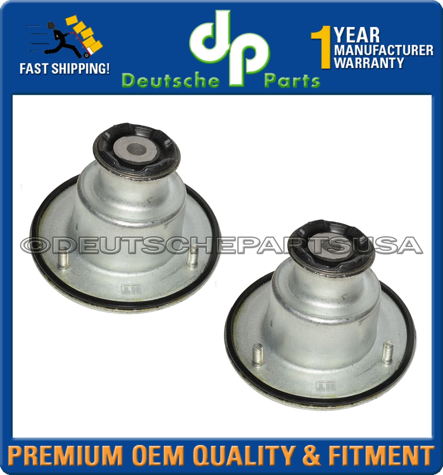 Porsche 986 987 Boxster Cayman Rear Strut Shock Mount Mounts L+R 98733305900 SET