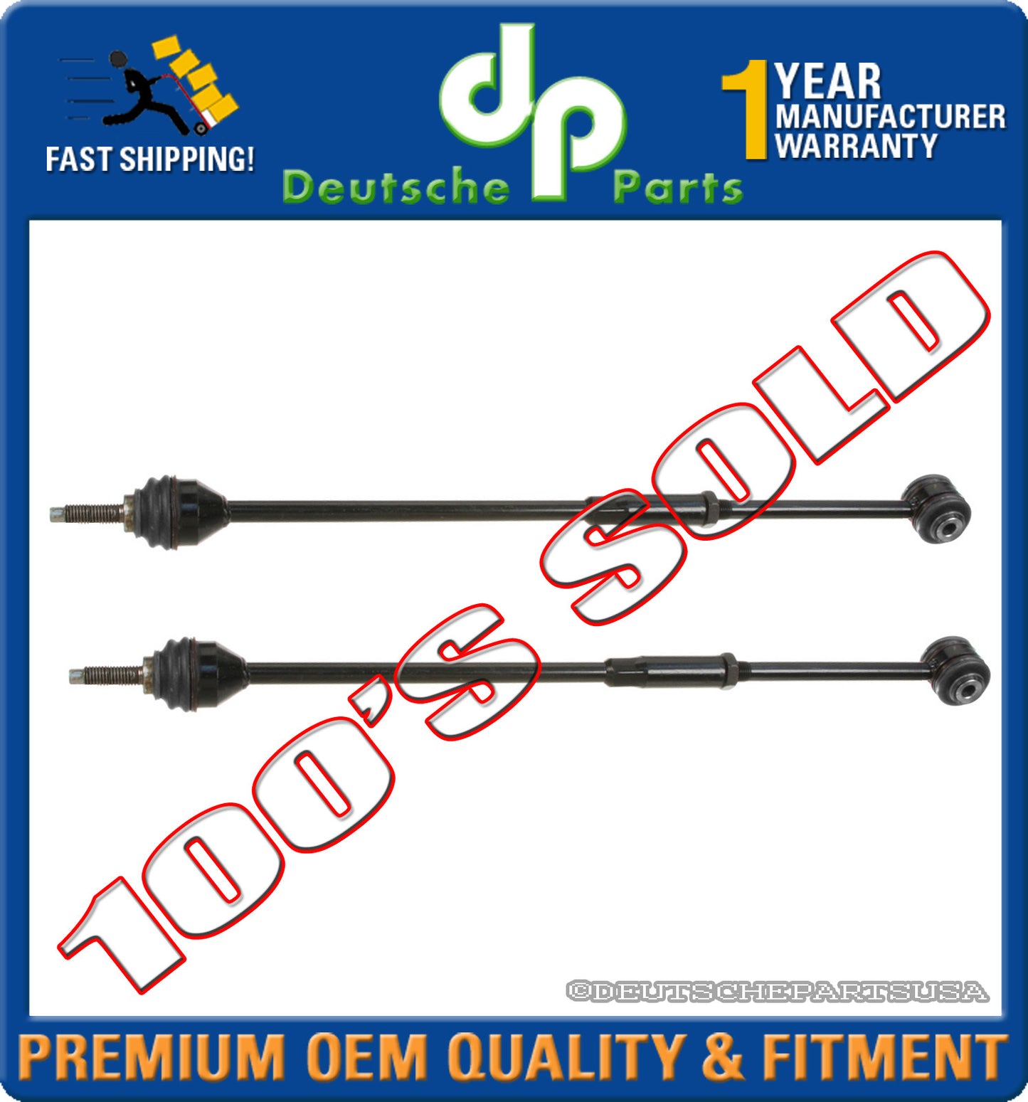 Jaguar S TYPE Toe Adjustment Link Rear Torque Tie Rod Rods L + R XR825750 SET 2