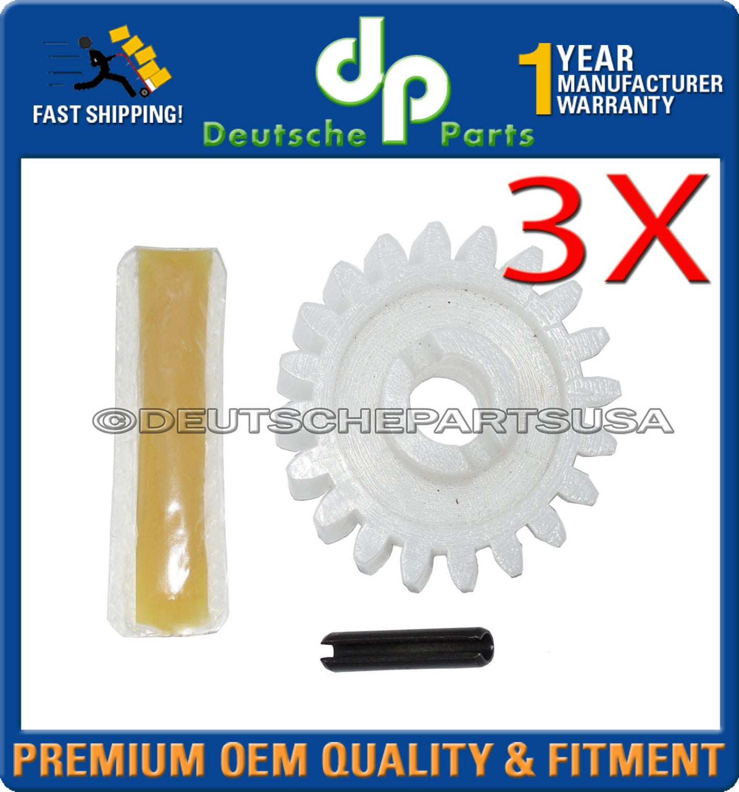 3 x Garage Door Replacement Parts Gear Linear Moore-O-Matic XX133 XX333 XX350
