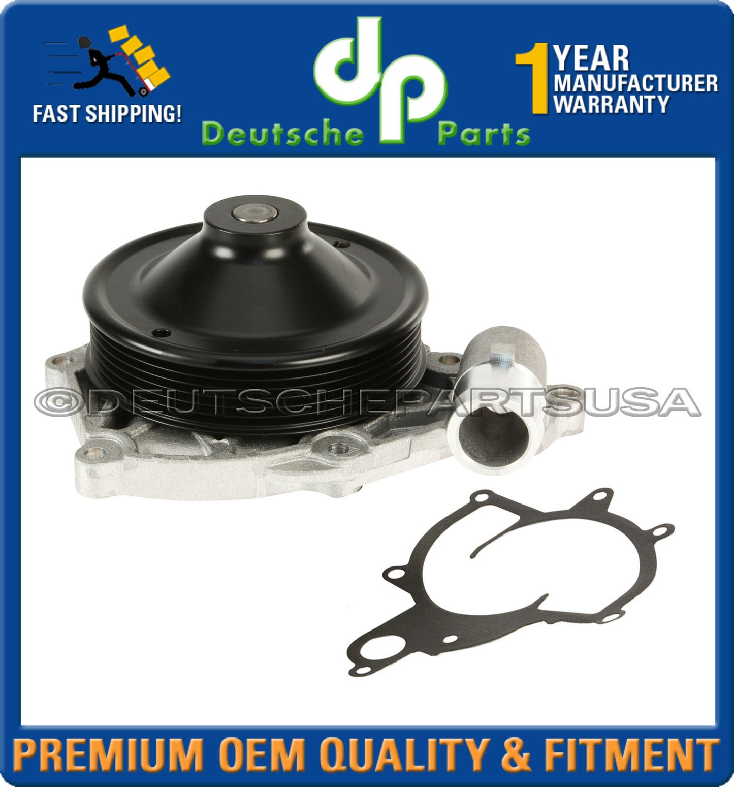 Porsche 911 997 987 BOXSTER CAYMAN Water Pump +GASKET 99710601106 METAL IMPELLER