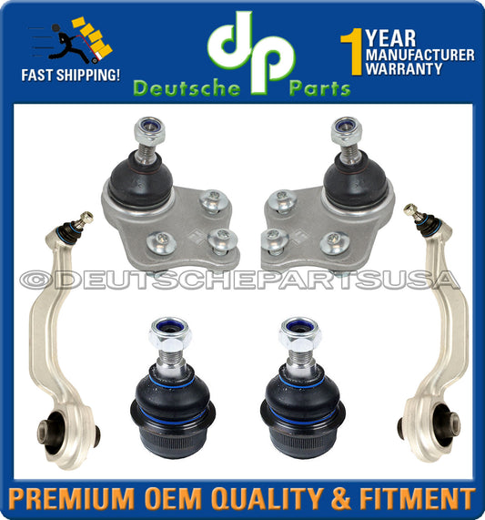Mercedes W211 E Control Thrust Strut Arm + Upper + Lower Ball Joint Joints Set 6