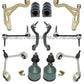 JAGUAR S TYPE Front Control Arm Arms Ball Joints Tie Rod Rods SUSPENSION KIT 12