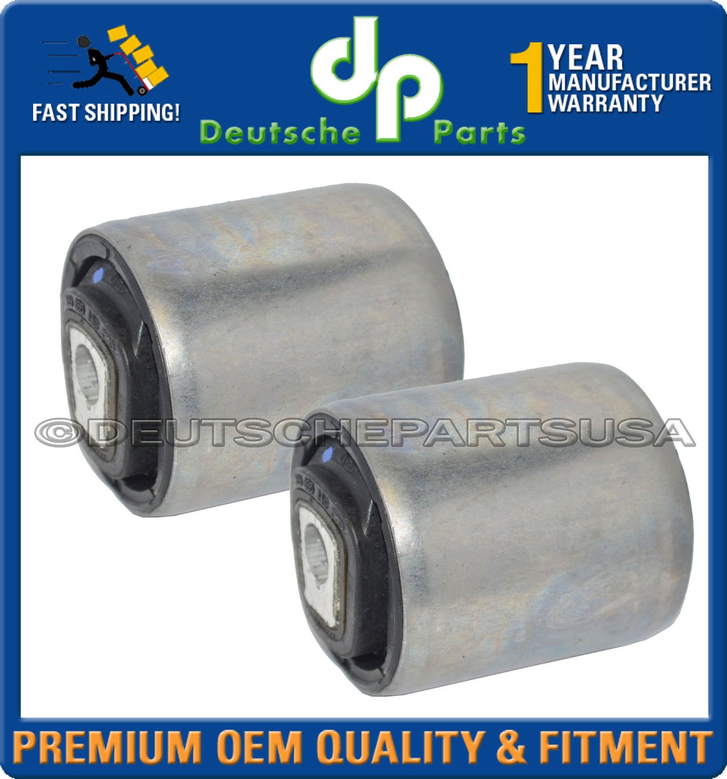 BMW Bushing for Front Control Arm Tension Strut Left + Right 31126777653 SET KIT
