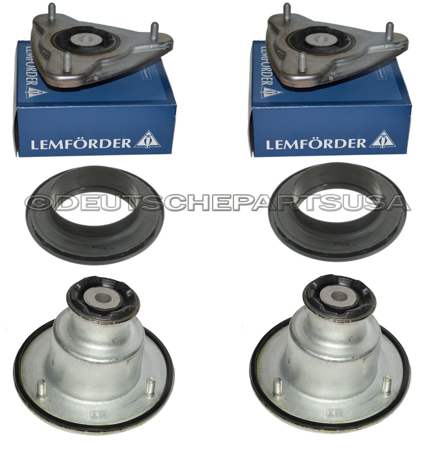 Porsche 986 987 Boxster Cayman Front + Rear Upper Strut Mount Mounts L + R SET 6