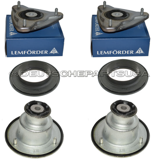 Porsche 986 987 Boxster Cayman Front + Rear Upper Strut Mount Mounts L + R SET 6