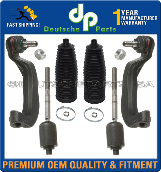 MERCEDES W220 4MATIC 4-MATIC INNER OUTER STEERING TIE ROD RODS + RACK BOOT KIT 6