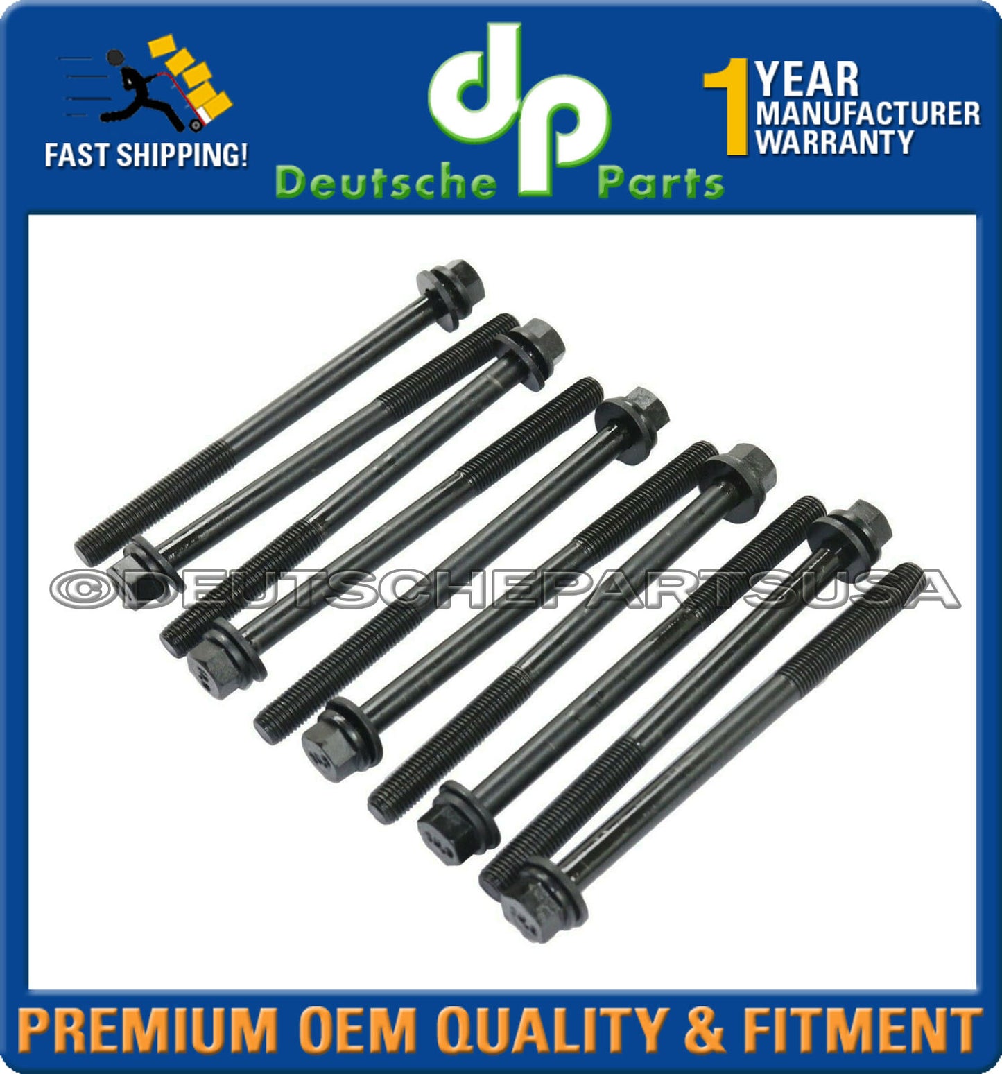 Cyl. Head Bolt Set For 88-05 Honda Civic CRX 1.7L 90005PM3003 set of 10