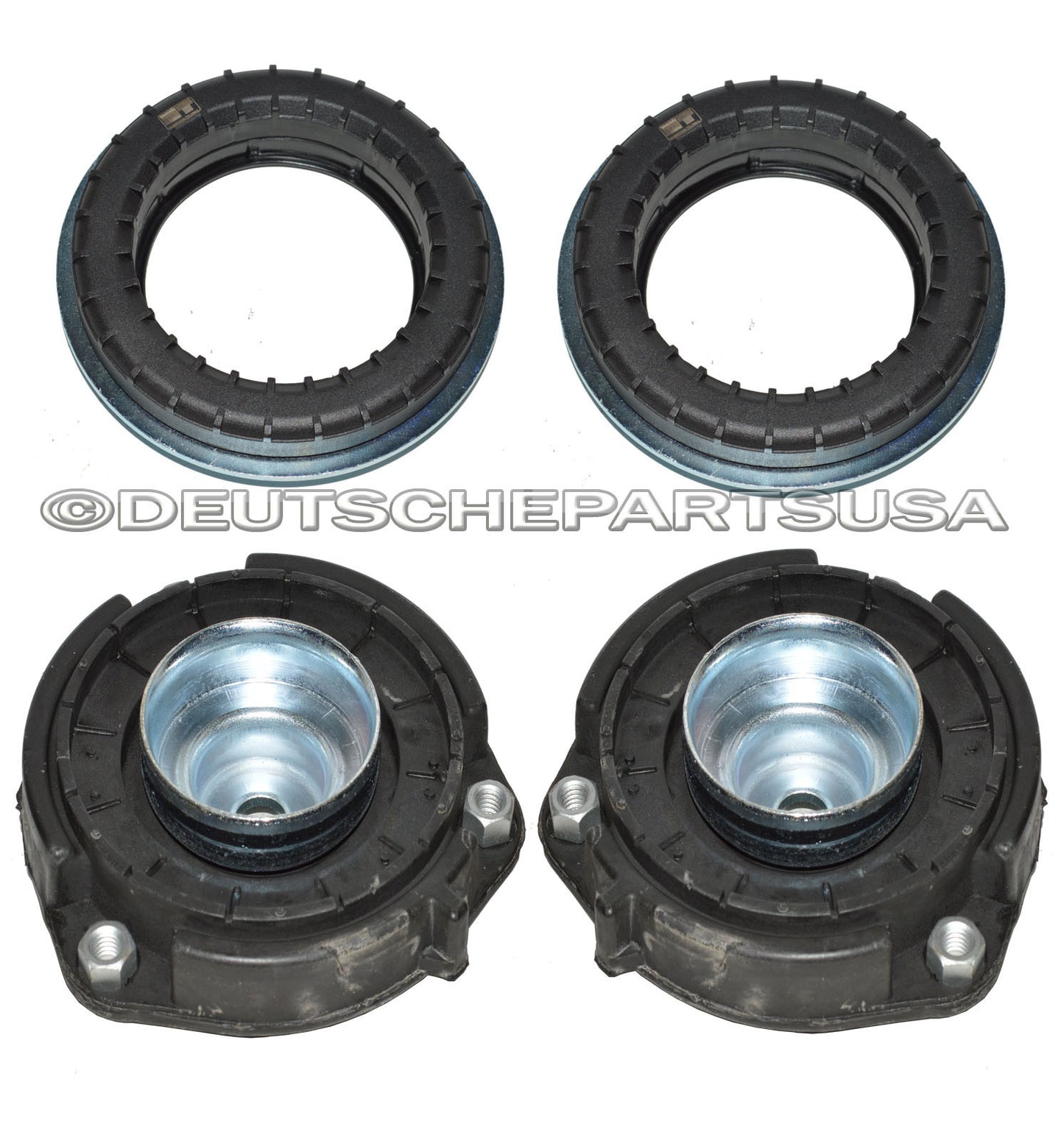 AUDI VW FRONT STRUT MOUNT MOUNTS + BEARING BEARINGS 1K0412331B 6N0412249C Set 4