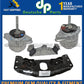 Porsche Panamera 3.0 3.6 Engine Mount Torque Damper AT Trans Mount Carrier Set 5