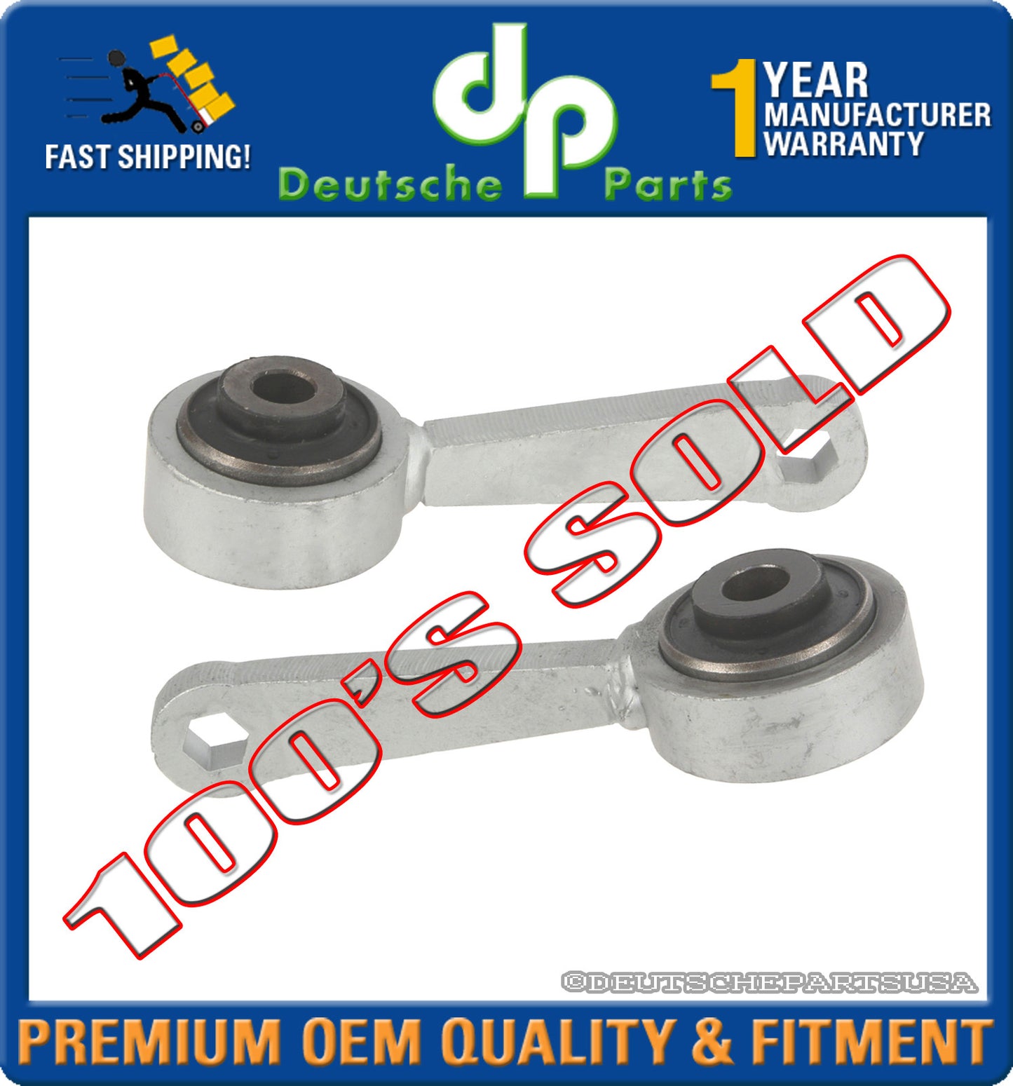 Mercedes W220 Front Sway Stabilizer Bar Link Links 2203201589 + 2203201689 SET 2