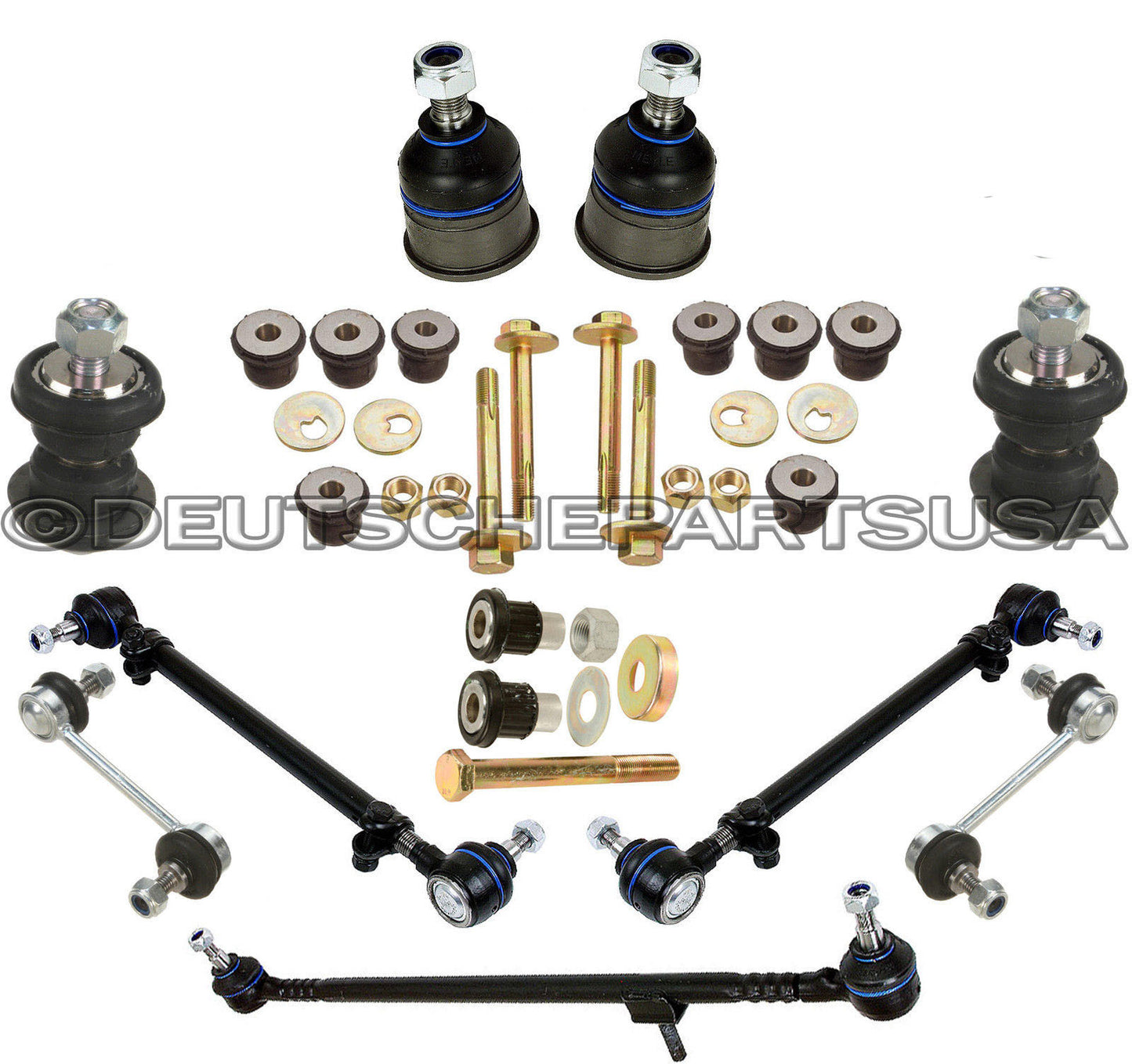MERCEDES W115 230 250 220 280 SWAY BAR DRAG LINK TIE ROD BALL JOINT BUSHING KIT