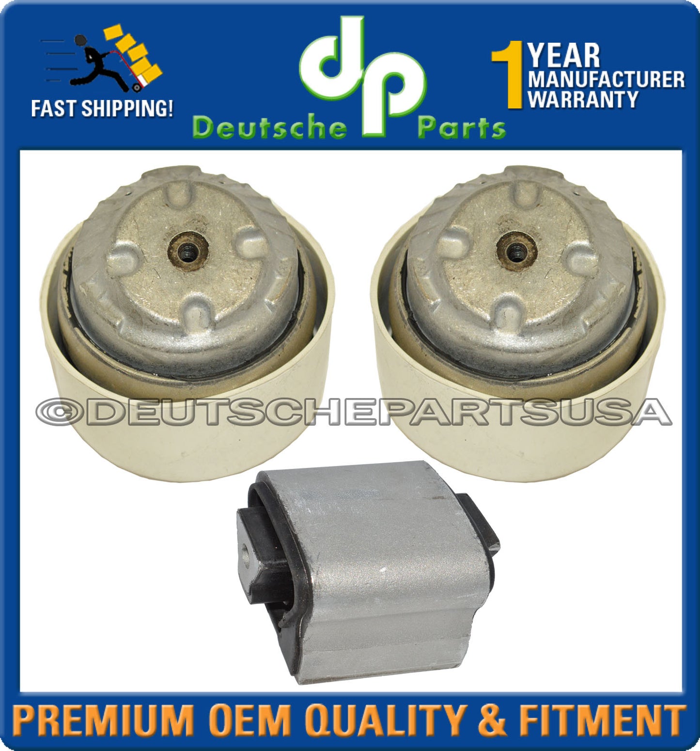 Mercedes E500 4MATIC W211 HYDRO Engine Motor Transmission Mount Mounts LR SET 3