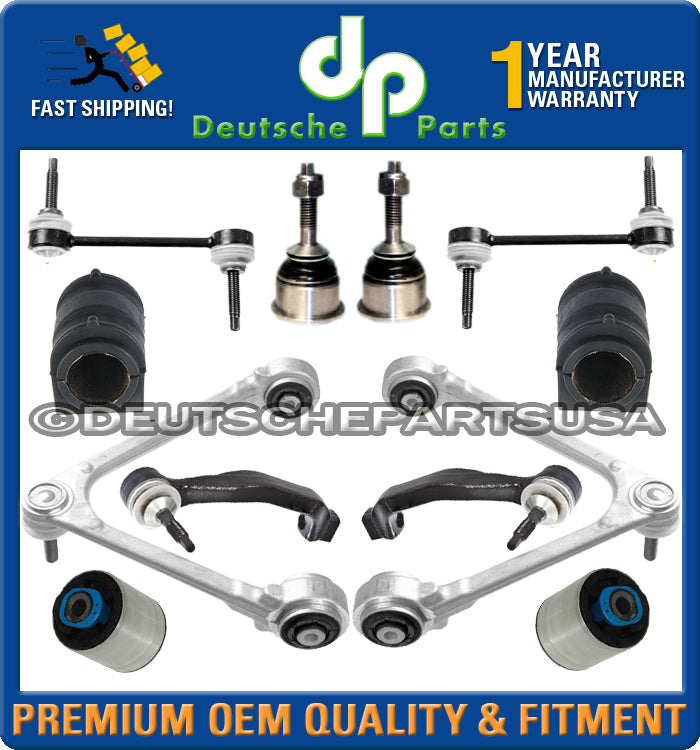 LINCOLN LS V6 UPPER LOWER CONTROL ARM ARMS BALL JOINT BUSHING Tie Rod KIT 03-06