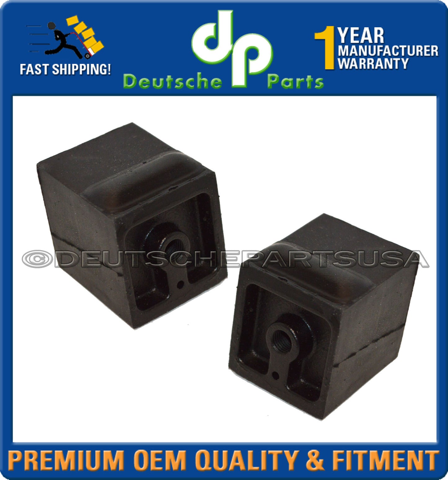Porsche 912 Left + Right Manual Engine Transmission Mount 902 305 492 01 Set 6
