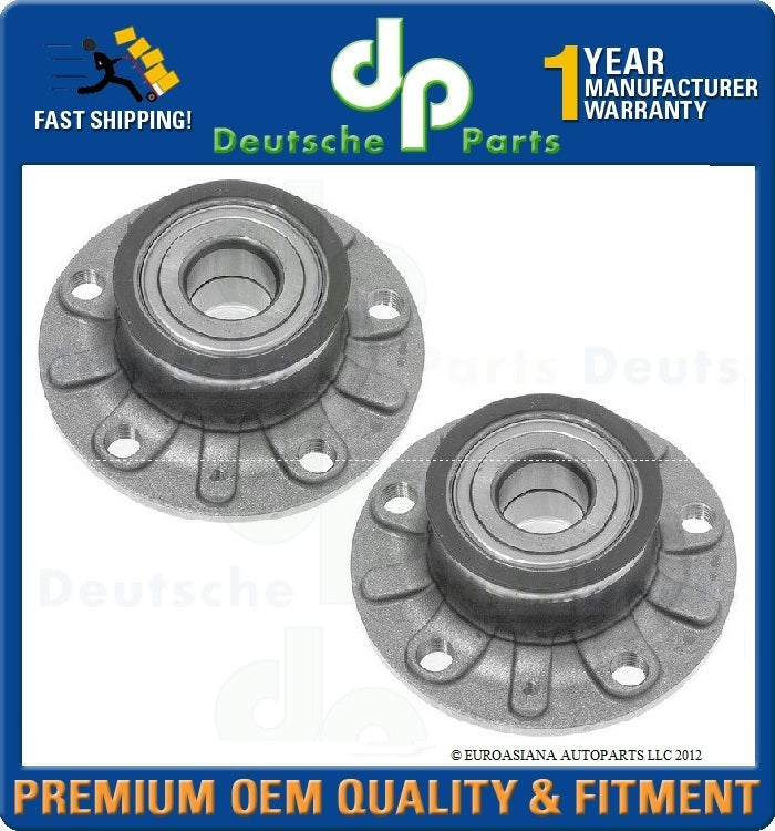 AUDI A3 VW Beetle Golf Rabbit REAR LEFT RIGHT Wheel HUB W/Bearings 2 x 1K0598611